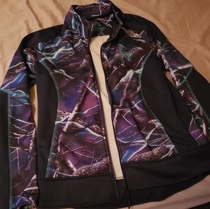 Real tree zip up jacket